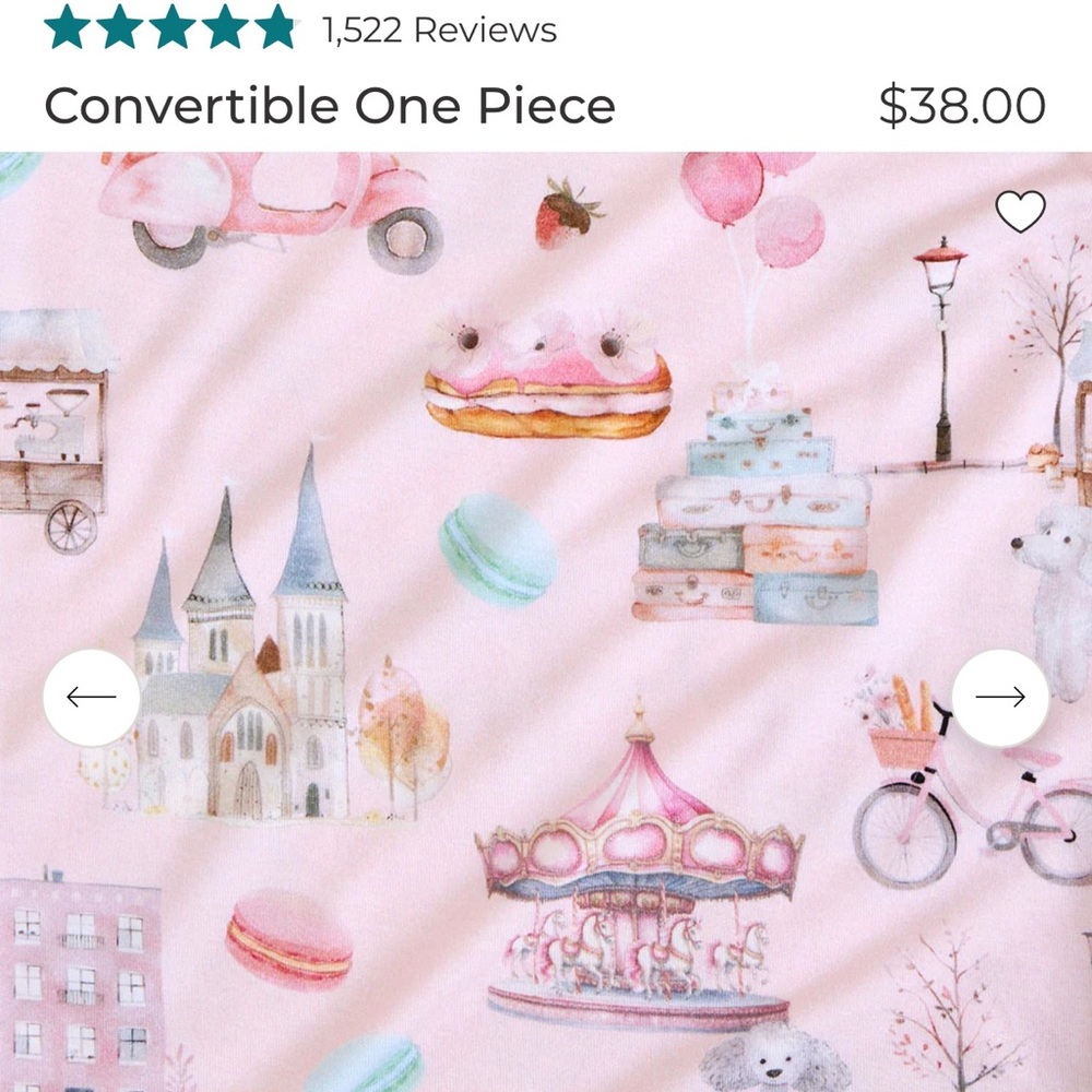Posh Peanut Posh Paris convertible one piece - Picture 2 of 3